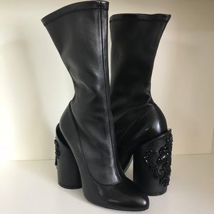 Givenchy beaded leather boots
